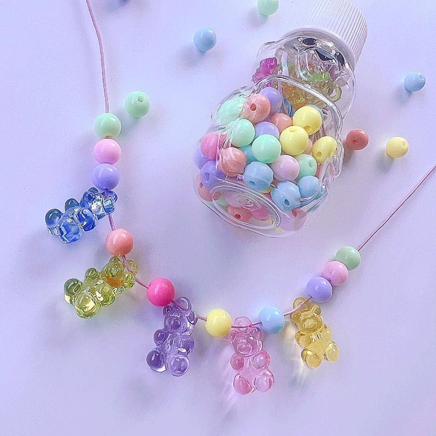 Pop Cutie Accessories & Gifts – wholesale DIY Jewellery – Child – Pop Cutie Gummy Bear Necklace DIY Bottle Craft Kit4
