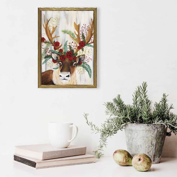 GreenBox Art - Wholesale Art Print - Holiday - Flora & Fauna - Eve Embellished Mini Framed Canvas