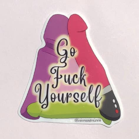 Vuxen leksak Die Cut Vinylklistermärke, Sexpositiv konst för wholesale av Vivrant Vixen