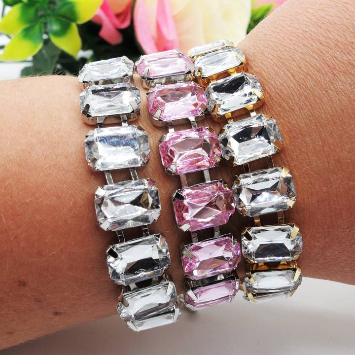 Daemon srls - Wholesale Link & Chain Bracelet - Bracciale MARGOT 2.0 con pietre sfaccettate - LUCE COLLECTION11