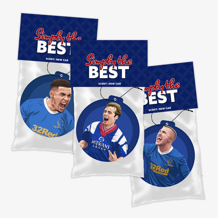 Rangers Air Freshener Multi-Pack for wholesale by Scored It