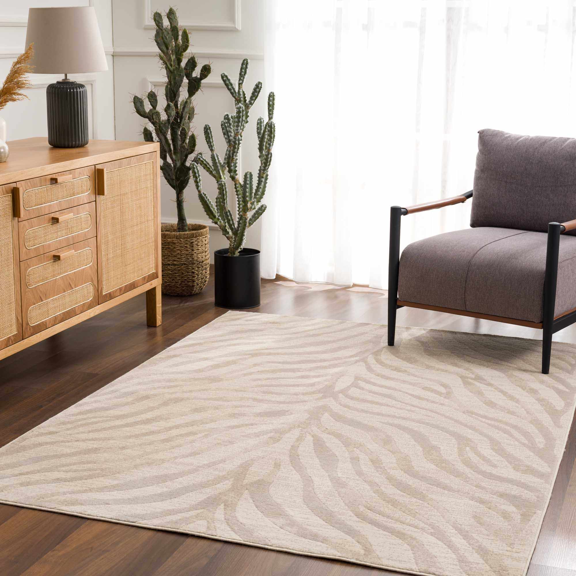 Hauteloom - Wholesale Area Rug - Beige Manteca Zebra Print Area Rug15