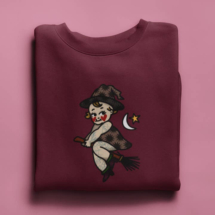 Witch Kewpie T-Shirt for wholesale by Betty Ratbag