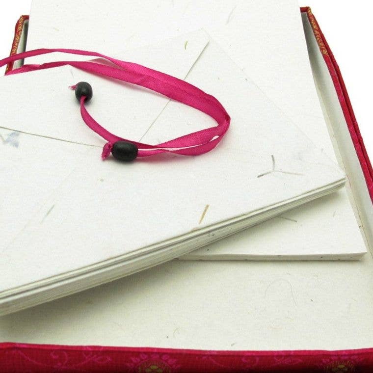 The Paper High Gift Company Limited - Wholesale Stationery/Notecard Set - Handmade Sari Writing Set - Stationery Paper Set7