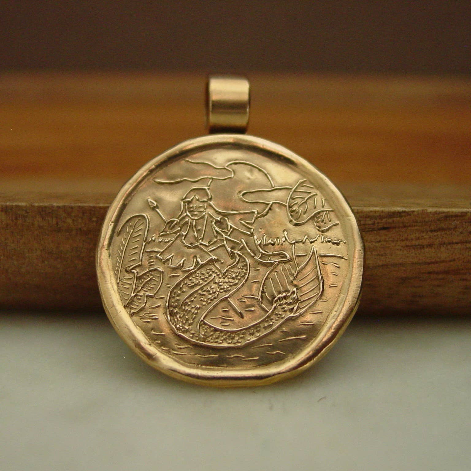 Vis a Vis Jewelry - Wholesale Pendant/Charm Necklace - Iara Amazonian Mermaid Pendant Necklace2