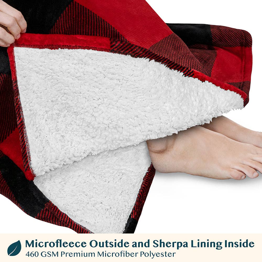 Pavilia - Wholesale Hoodie - Women's - Chest Pocket Sherpa Hoodie Blanket - Patch Pocket (Regular / Long)105