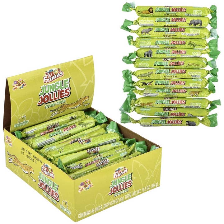 La Luna Bella - Toys - Wholesale Hard Candy - Jungle Jollies Green Apple - LLB Candy