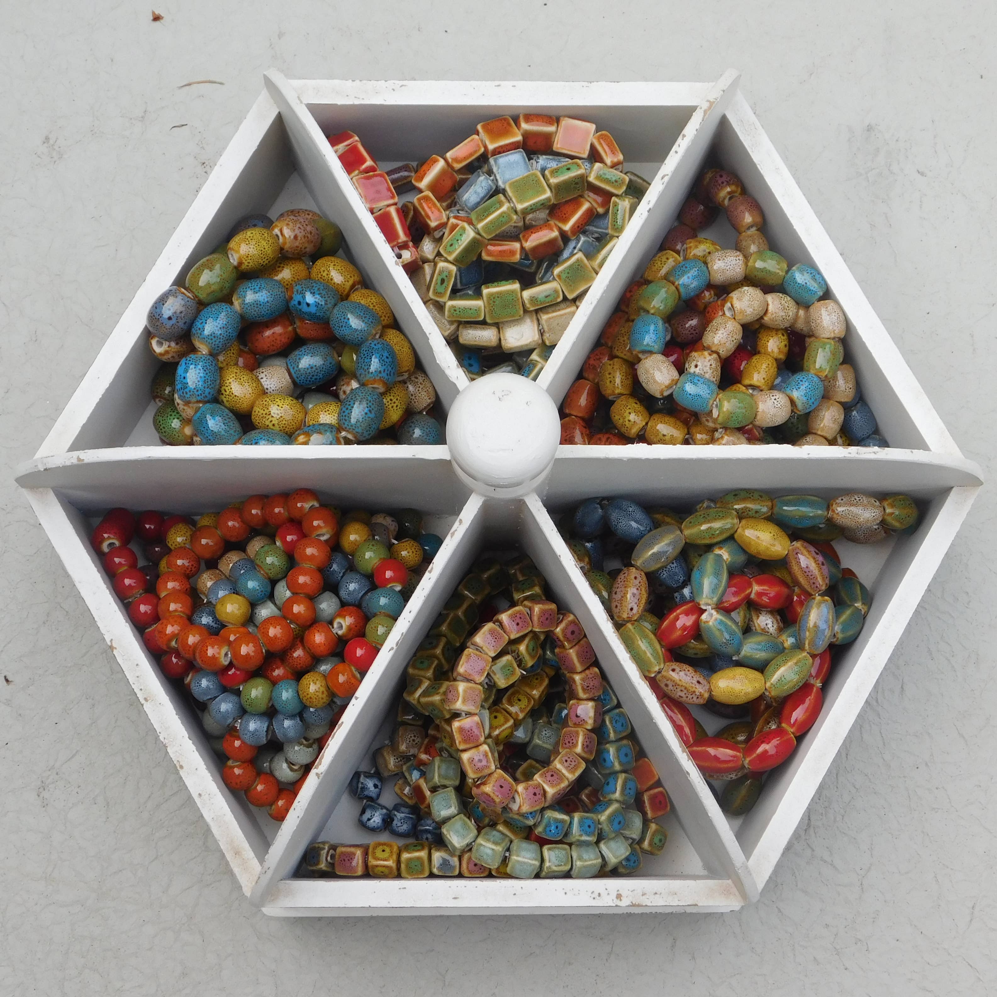 Chloe & Lex - Wholesale Prayer Beads Bracelet - Mixed Color and Shape Clay Bead Stretch Bracelets3