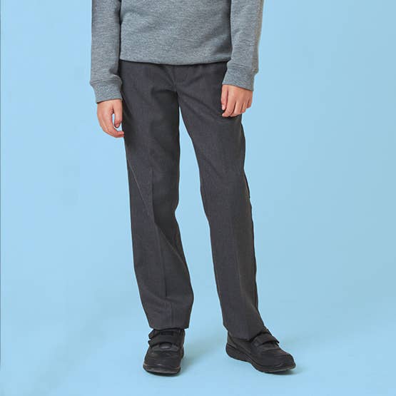 Junior Boys' Slim Fit School Trousers for wholesale by David Luke