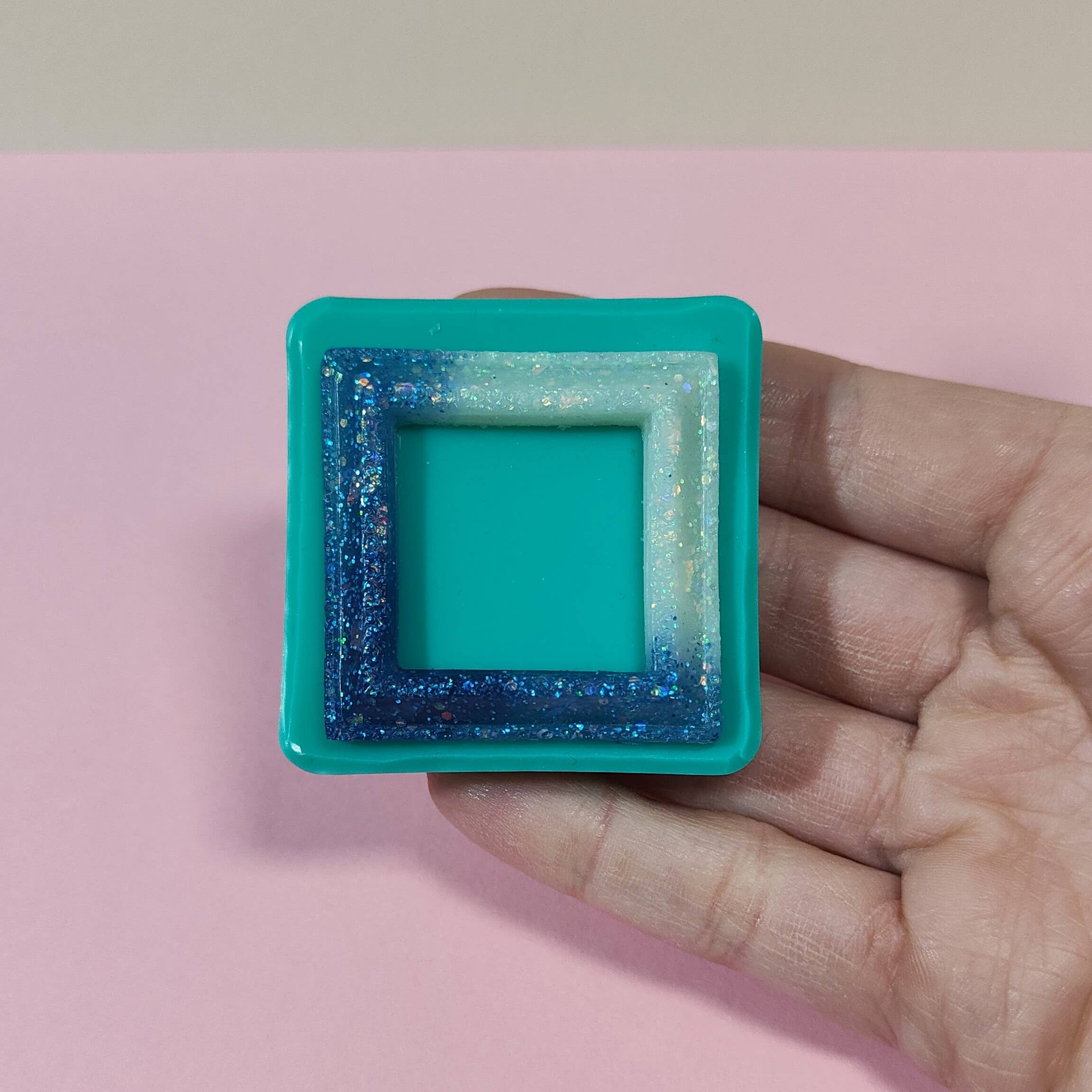 Serena Creazione di Serena Stampone - Vendita all'ingrosso Kit per lavoretti fai da te - Stampo Cornice Quadrata in silicone per resina, cera e gesso5