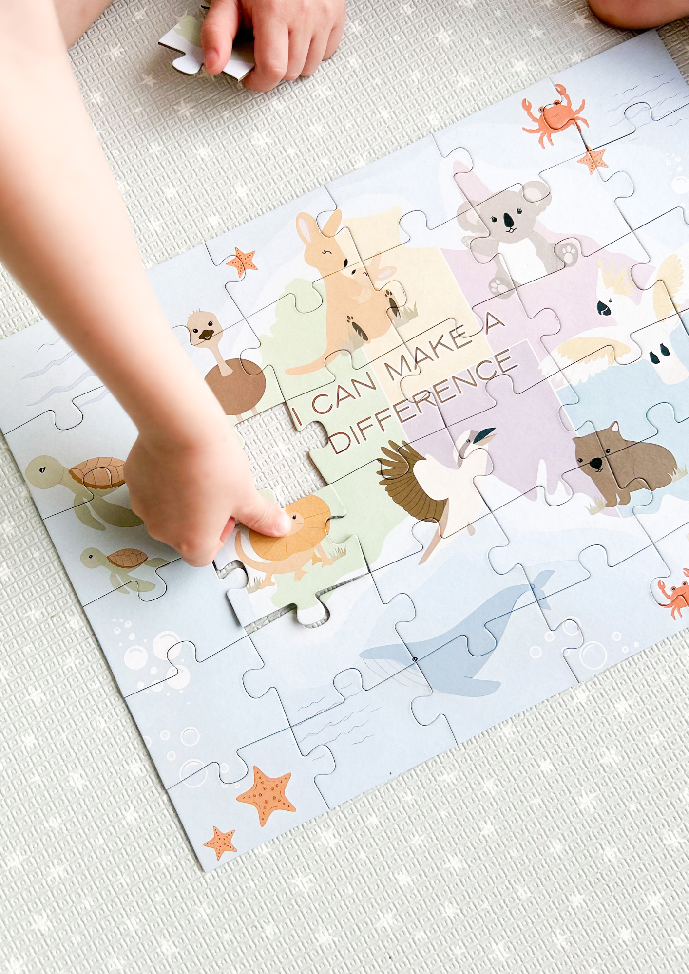 Winnie Parkes - Wholesale Puzzle - Kids - Australian Animals Affirmations Puzzle - Double Sided4
