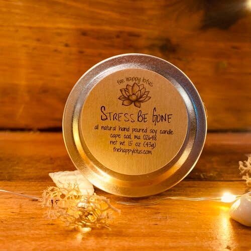 The Happy Lotus - Wholesale Travel Candles - 1.5 oz Stress Be Gone Candles