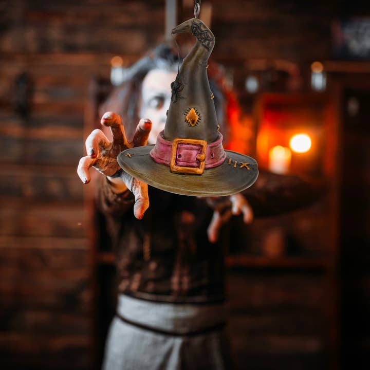 Tree Buddees - Wholesale Ornament - Witch Hat with Spider Halloween Ornament5