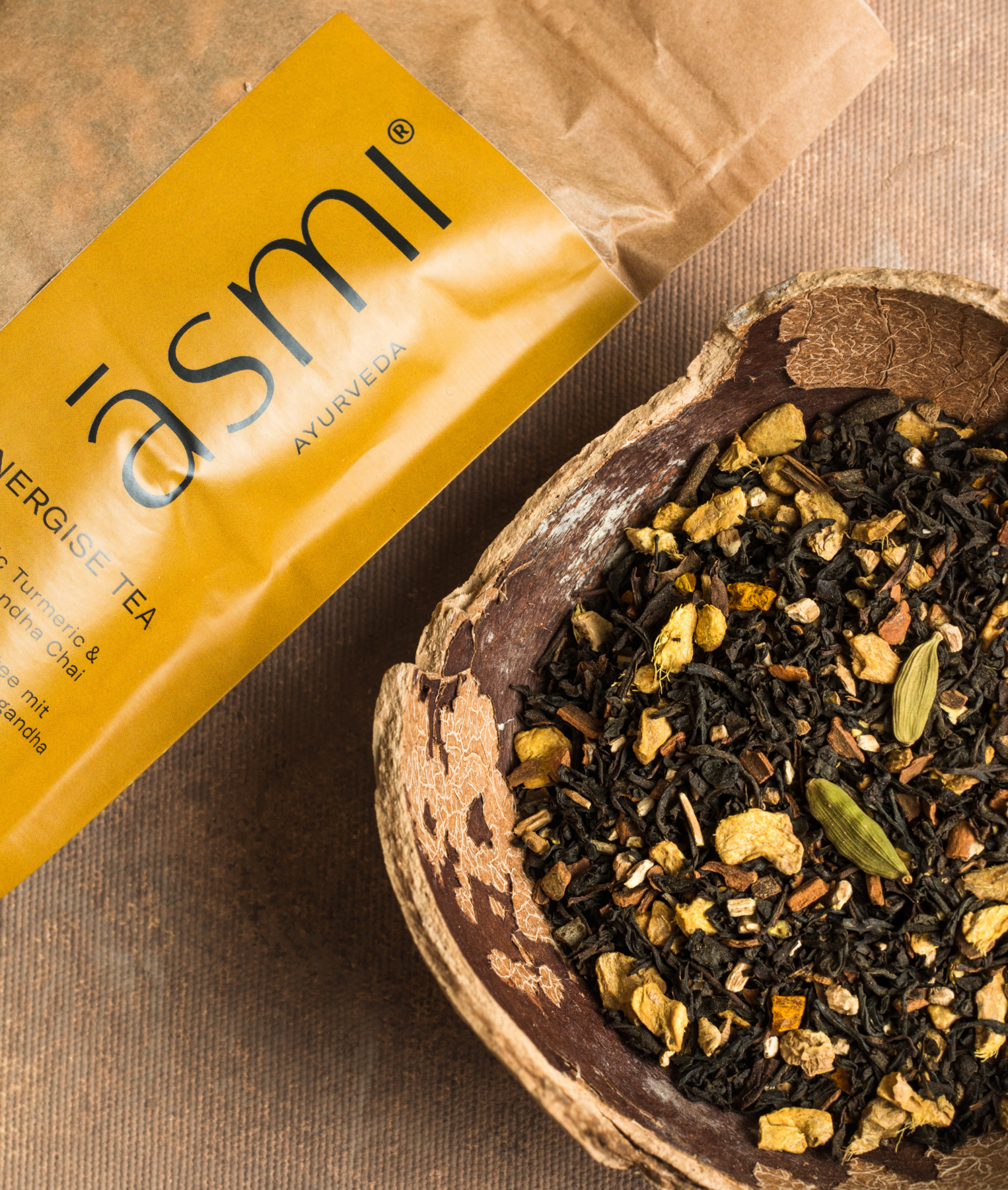 Asmi Ayurveda, a brand of Tritha GmbH - Wholesale Loose Tea - ENERGISE TEA REFILL 150g3