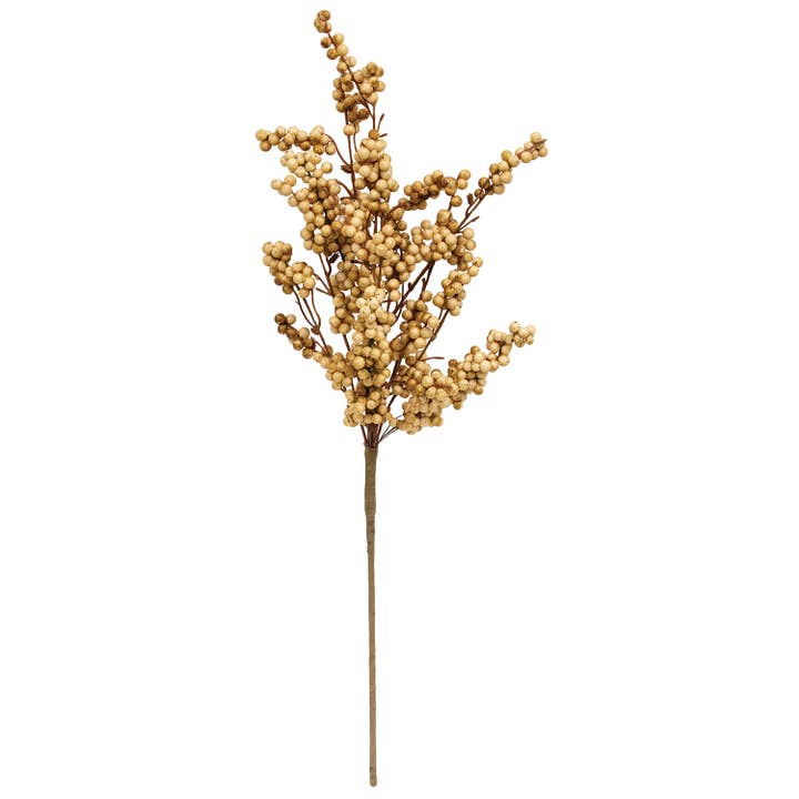 Canella Berries Spray, 25", Teastain for wholesale by Saybrook Lane