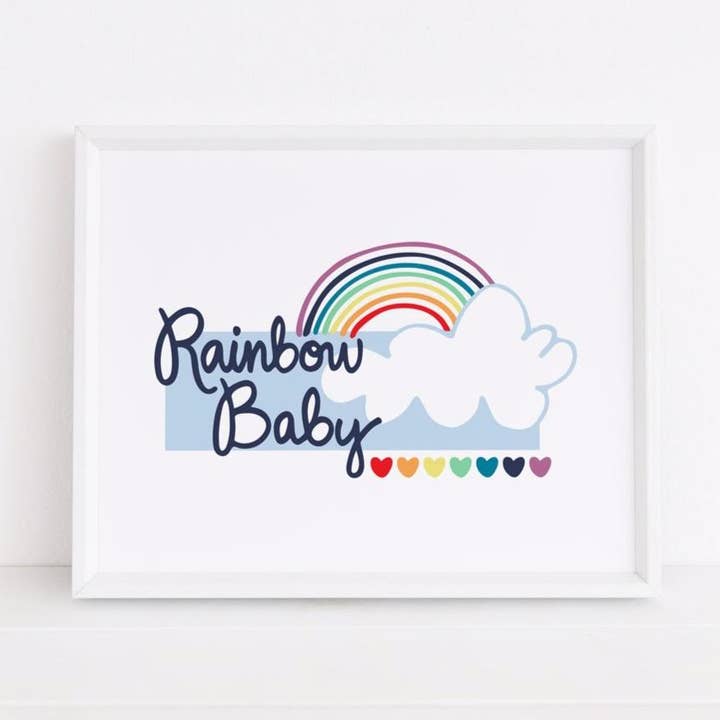 Rainbow Baby Art Print (8x10) voor wholesale door Sunny Day Designs