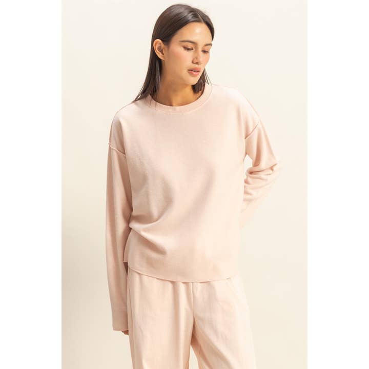 Double Zero - Wholesale Shirt - Women's - Reverse Seam Long Sleeve Top1