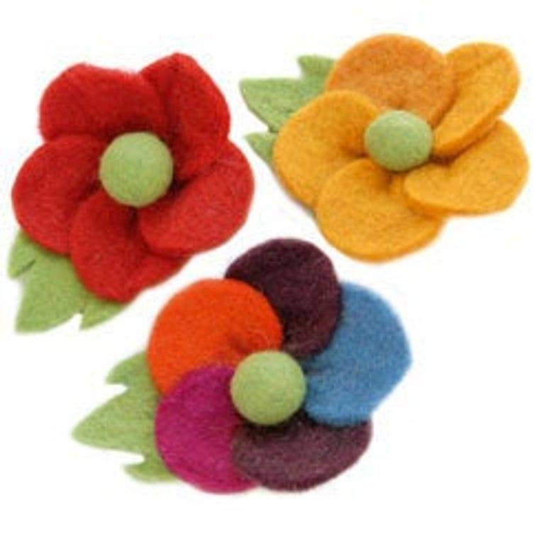 The Paper High Gift Company Limited - Wholesale Brooch - Felt Daisy Flower Brooch - Handmade3