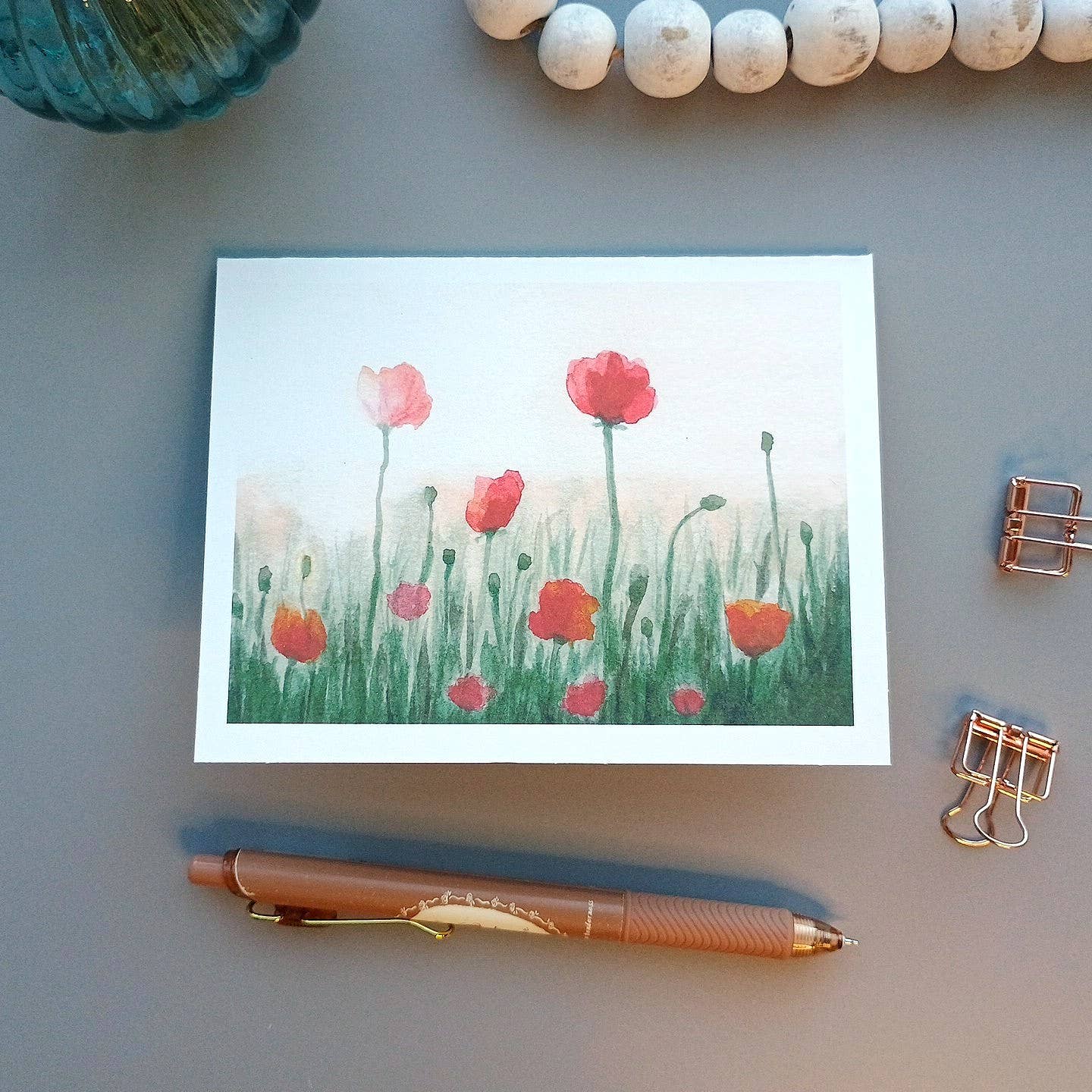 Kathryn Paul Fine Art - Wholesale Stationery/Notecard Set - Floral Watercolor Notecard Set: Art Cards set of 81