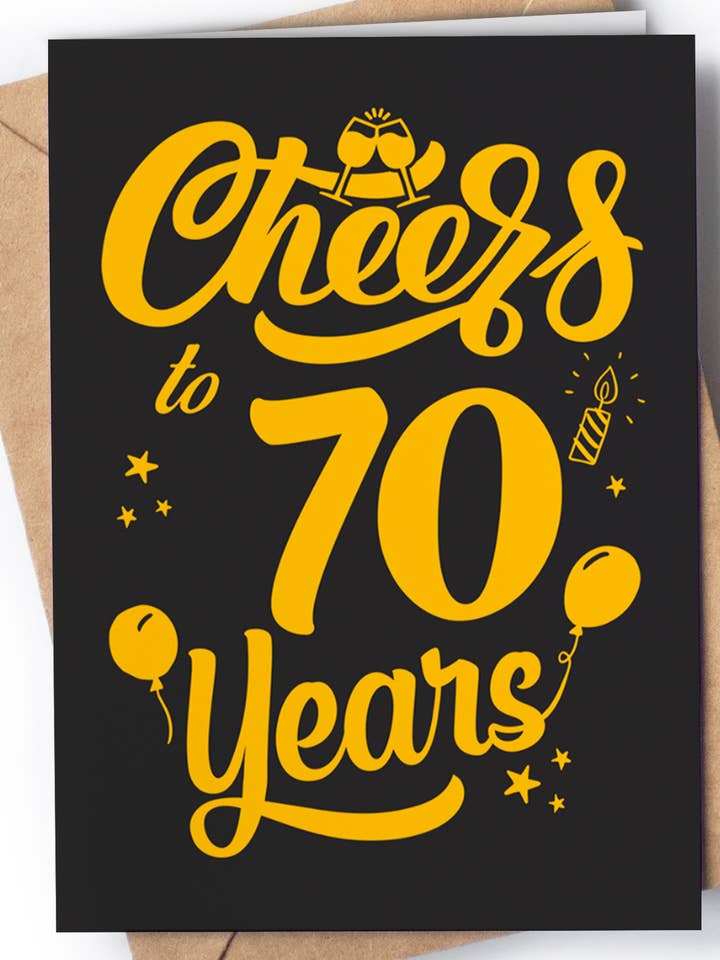 Tarjeta de cumpleaños 70 - Tarjeta de felicitación de cumpleaños hito 112 para venta al por mayor de Greeting Cards for Everyone - Birthday Gifts