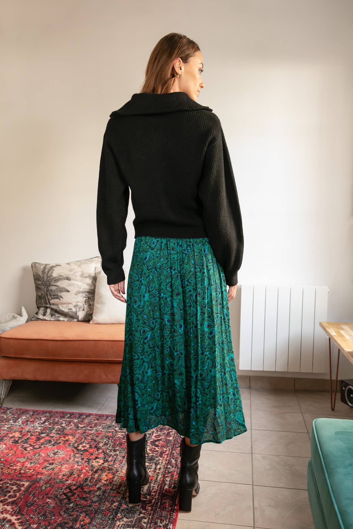 Calie Paris - Vente Jupe – femme - Jupe Jordie imprimée avec taille élastique5