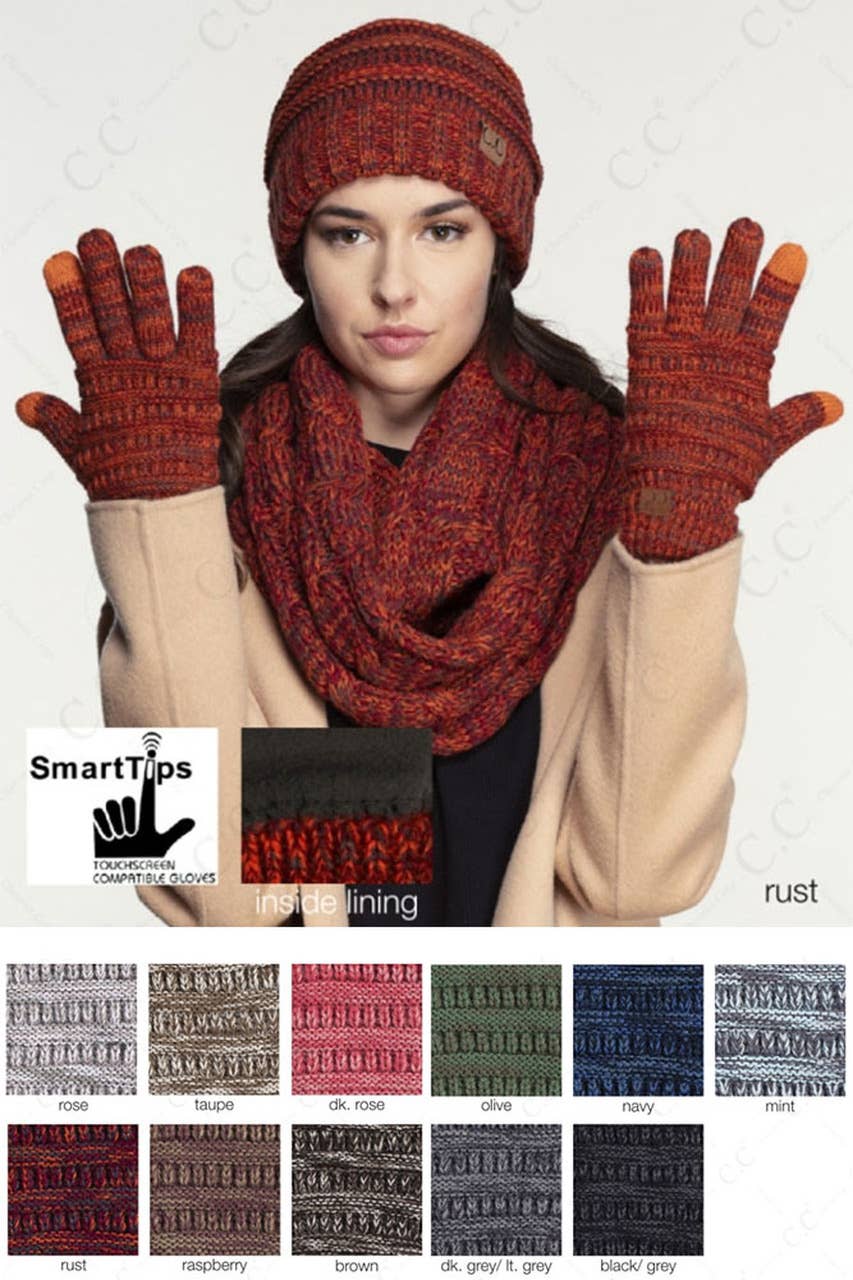 Hana - Vente Gants – femme - Gants CC multicolores avec doublure intérieure7