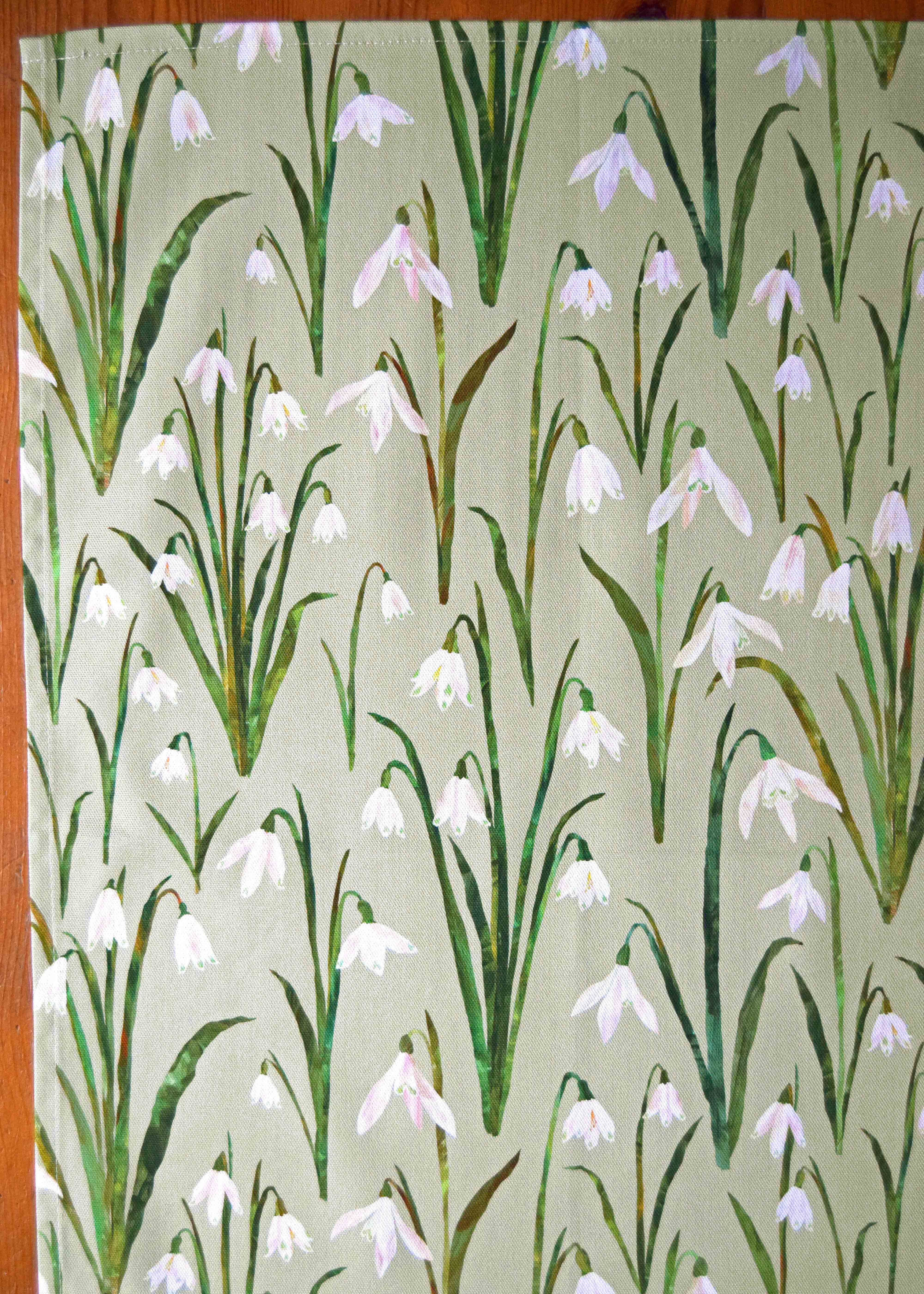 Freya Snow - Wholesale Tea Towel - Snowdrops Tea Towel / Cotton Dish Towel / Kitchen Towel3