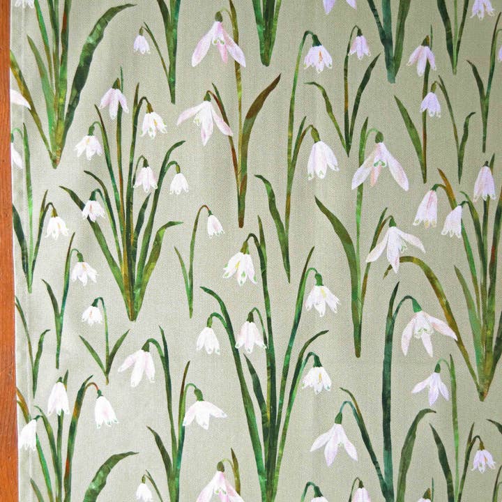 Freya Snow - Wholesale Tea Towel - Snowdrops Tea Towel / Cotton Dish Towel / Kitchen Towel3