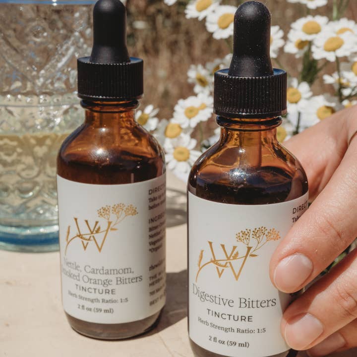 Wilderness Maven Apothecary - Wholesale Tincture - Nettle, Cardamom, Smoked Orange Bitters5