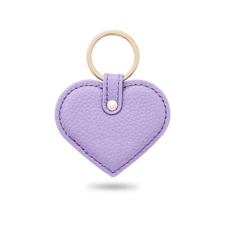 VERCY – wholesale Nyckelringar - Dam – Hjärtnyckelring i veganläder «Lavender purple»1