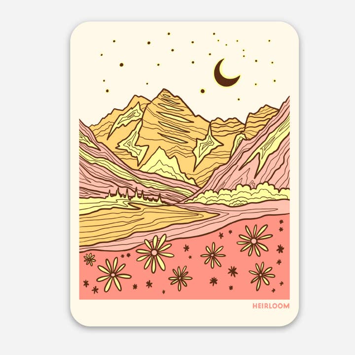 Summer in Montana Sticker - Mountain Vinyl Decal for wholesale by Heirloom Design Co.