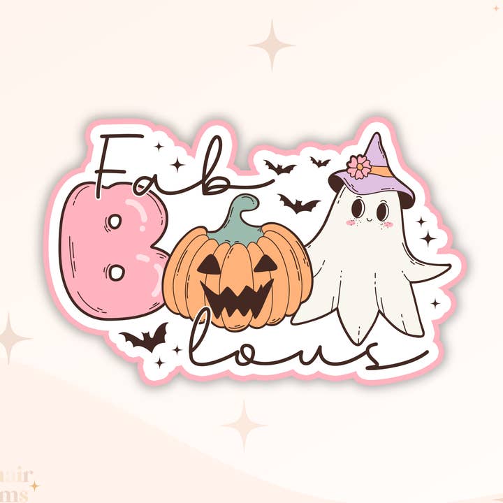Fab boo lous Ghost Sticker - Halloween - Ghost - Fabulous for wholesale by Big Chair Dreams