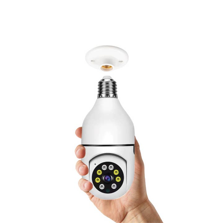 Lifeware Group LLC - Wholesale Small/Handheld Appliance - Lifeware Indoor Wi-Fi Enabled "Light Bulb" Security Camera