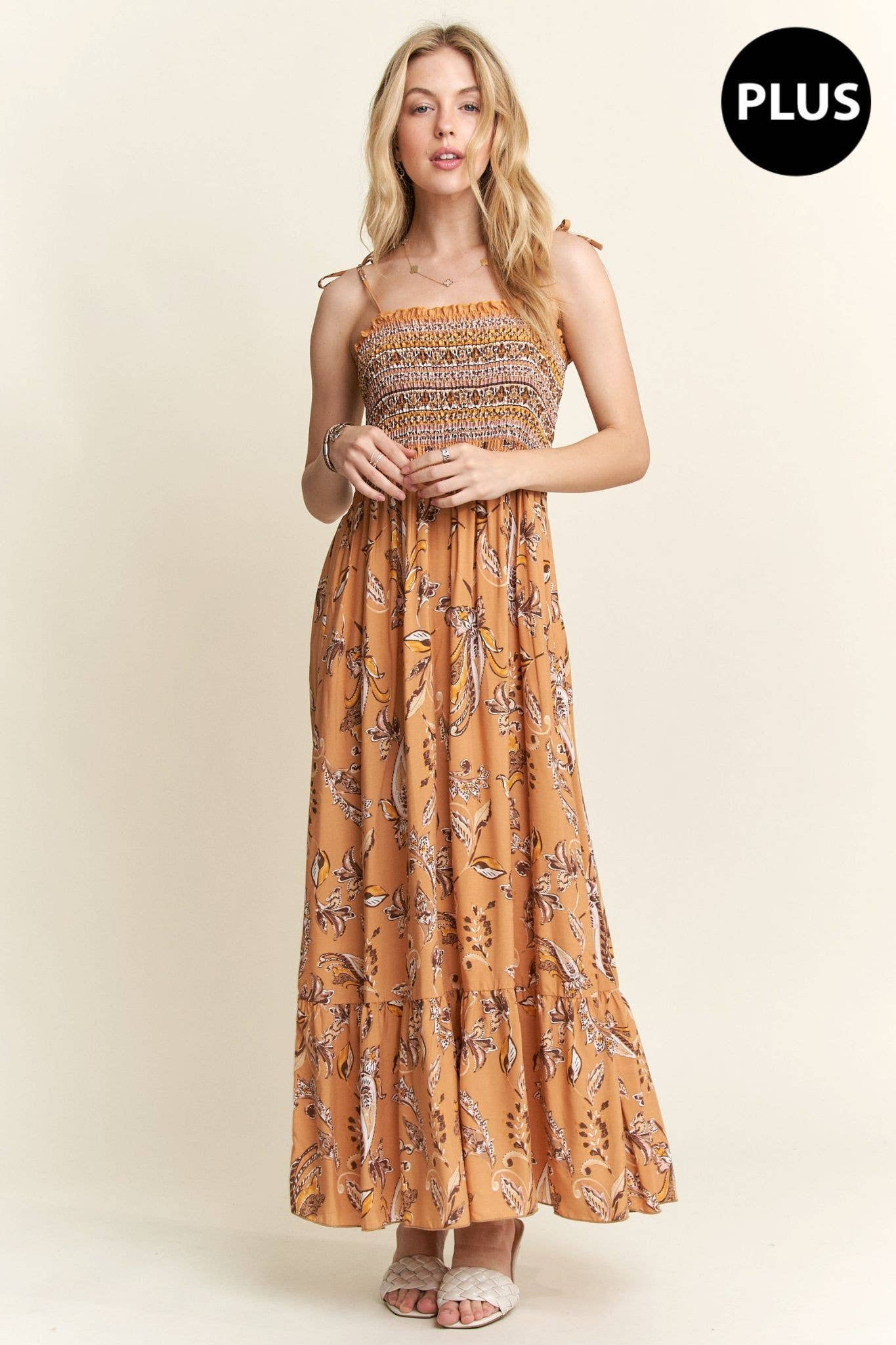 ADORA LA - Wholesale Dress - Women's - D7501MMX - TIE SHOULDER MAXI DRESS16