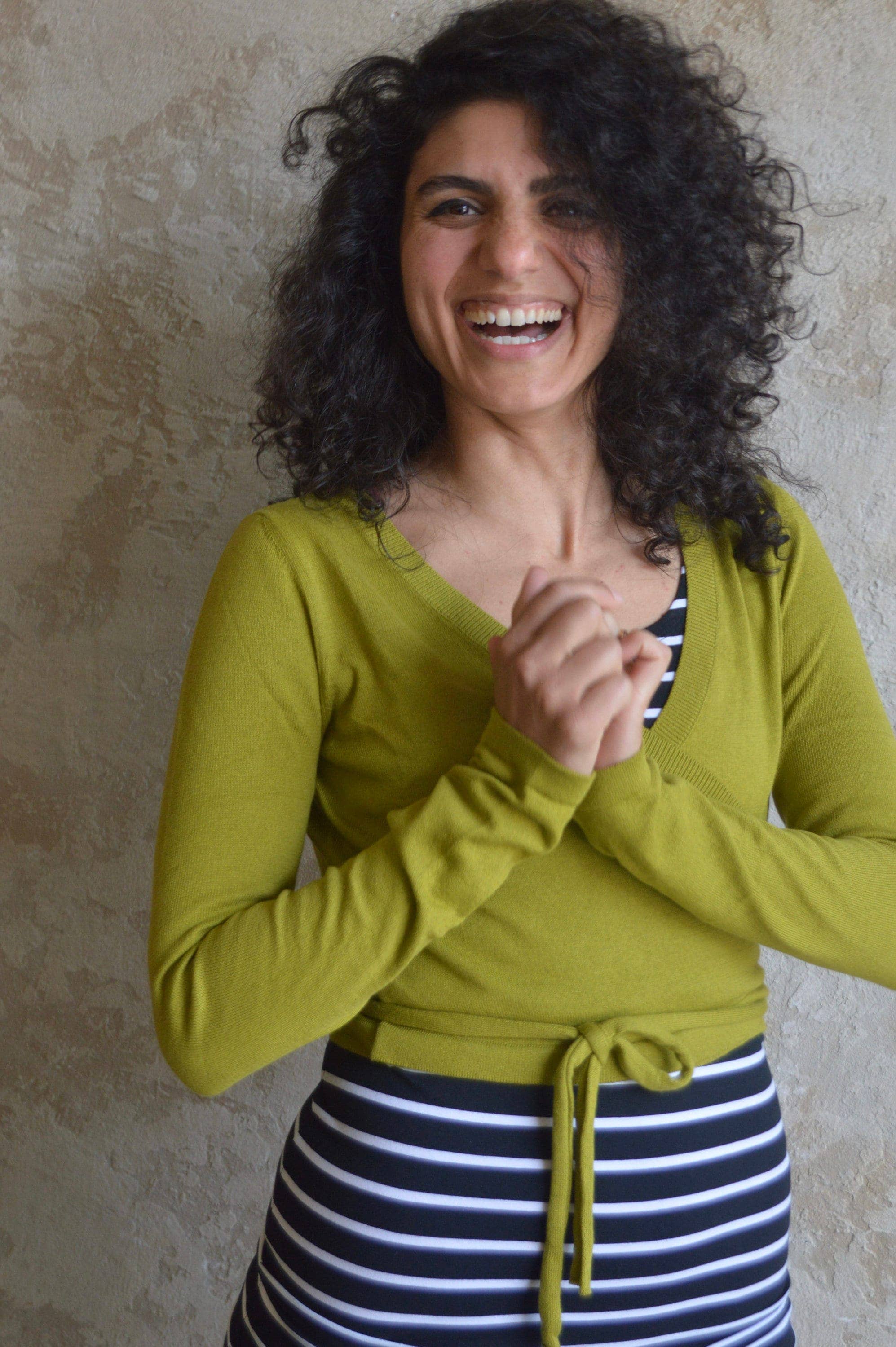 UNA PLUMA - Wholesale Knit Sweater - Women's - Colibrí Wrap Sweater - Organic Cotton Wrap6