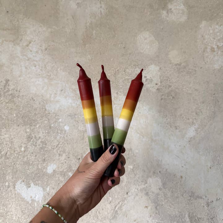 HEYLENOCHKA BERLIN – wholesale Avsmalnande ljus – DIP DYE LJUS 3-PACK HEY.590