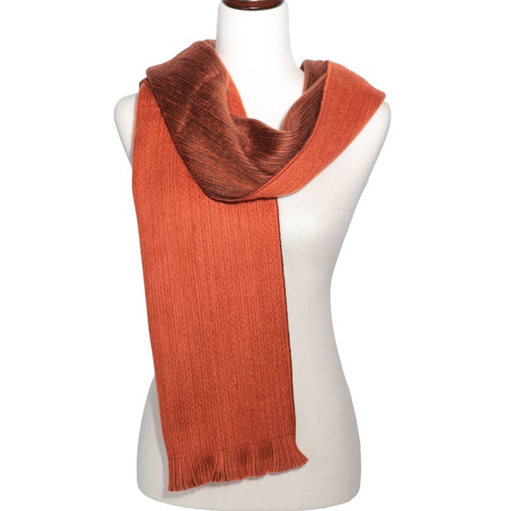 Ladrillo - Rust Autumn Alpaca Wool Scarf for wholesale by LATITUDE ZERO GOODS