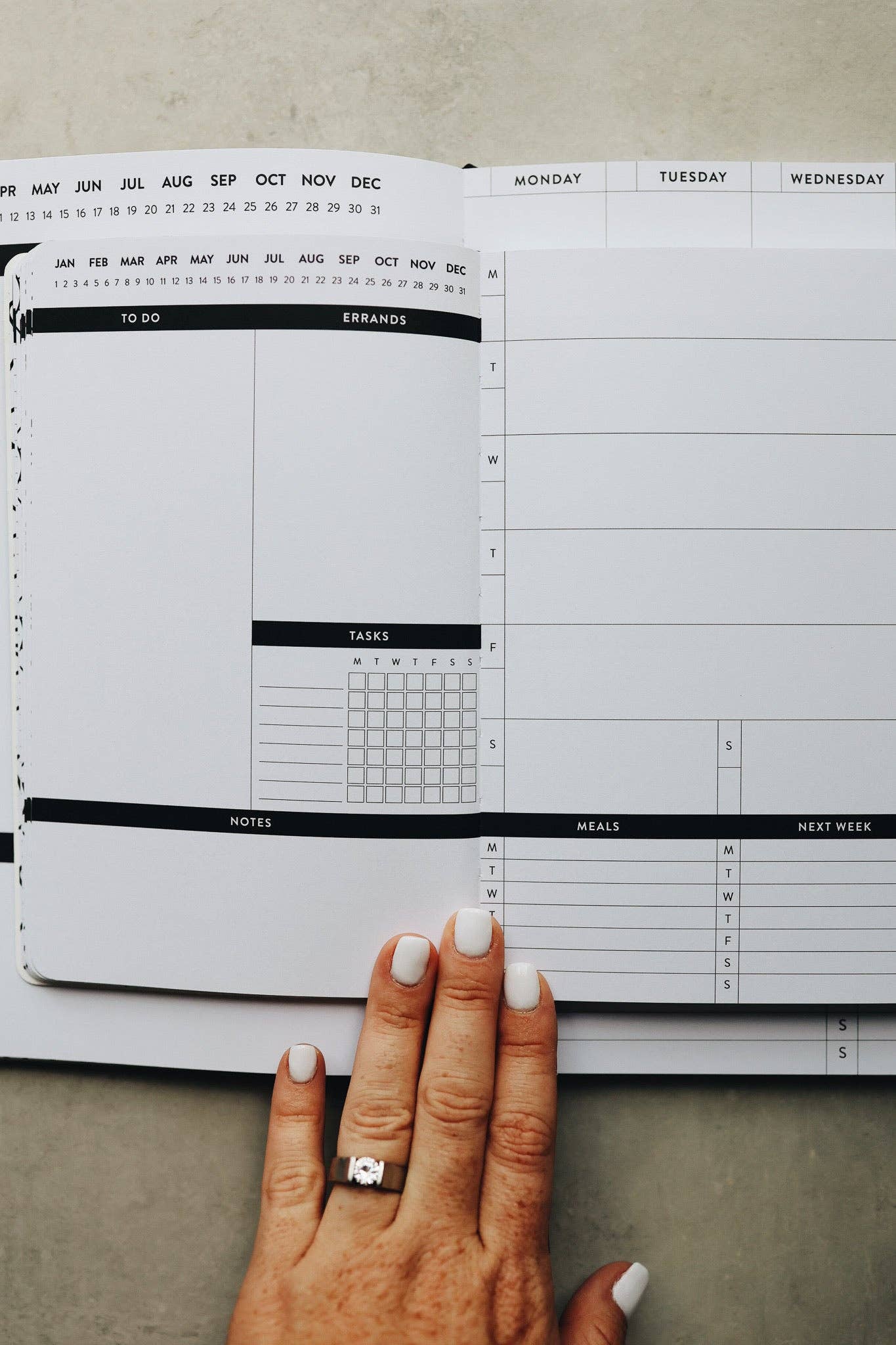 Rad & Happy - Wholesale Planner - 5x8 Undated Planner - Leaves Edition1