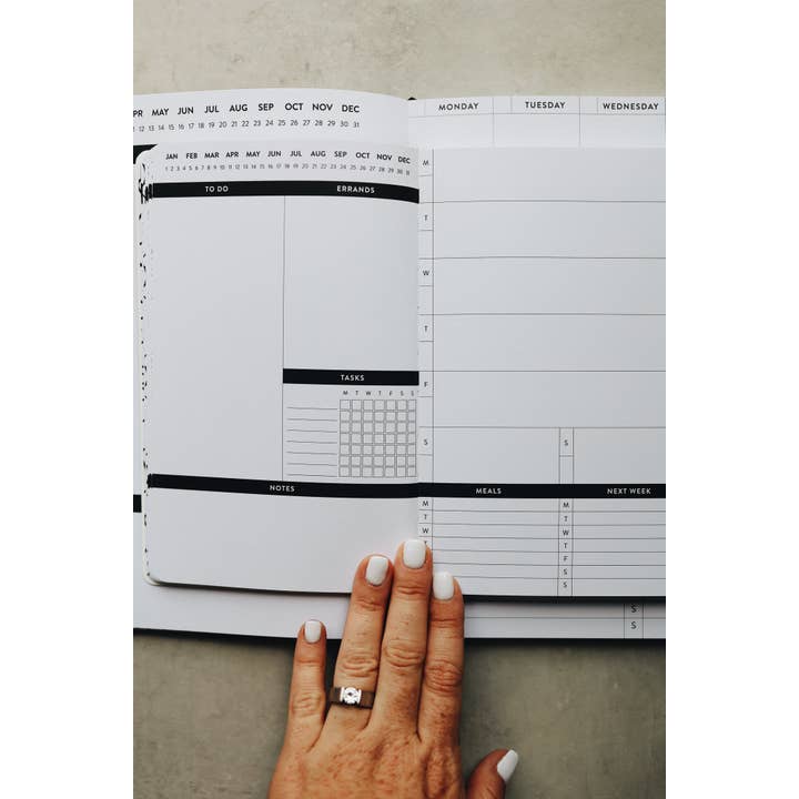 Rad & Happy - Wholesale Planner - 5x8 Undated Planner - Leaves Edition1