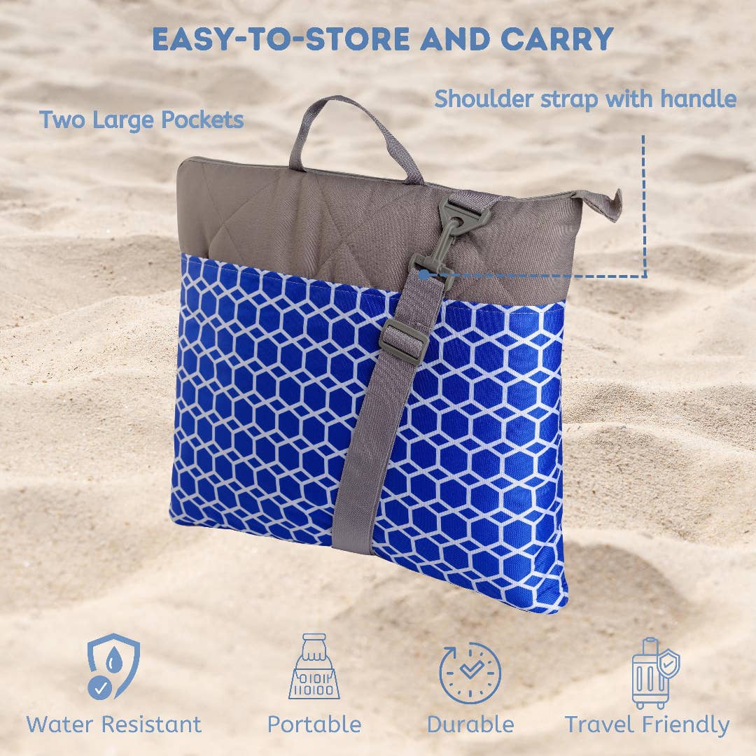 Lexi Home - Wholesale Picnic Blanket - 60 x 72 Foldable Picnic Blanket Tote Bag13