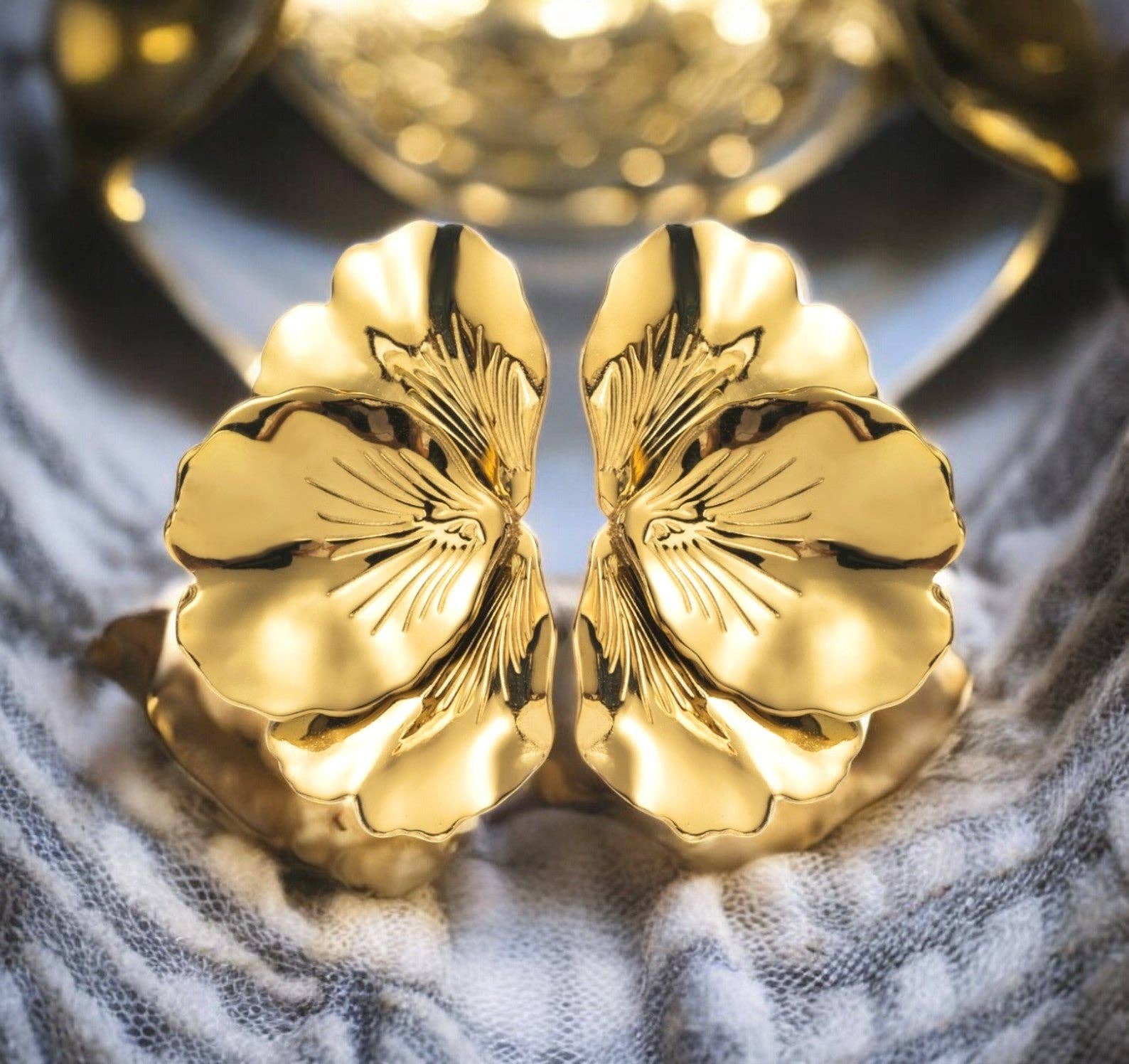 TOURMALYN - Wholesale Dangle Earrings - “MAJESTEUSE” gold stainless steel earrings11