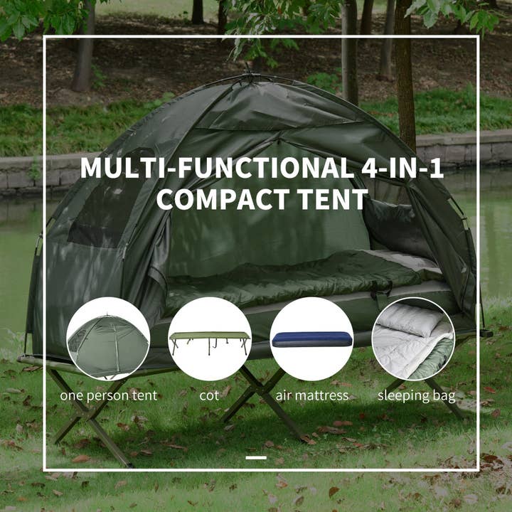 39F Inc. - Wholesale Tent - All-in-One Folding Camping Cots for Adults, Sleeping Bag5