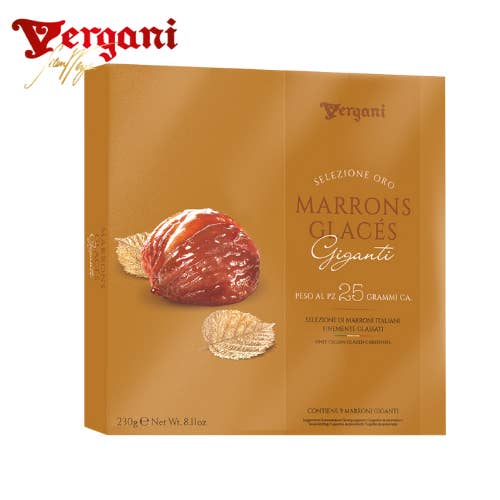 Maargo Food & Wine Wholesale – wholesale Chocolate-covered sweets – Vergani Whole Marrons Glaces Gift Box 230g