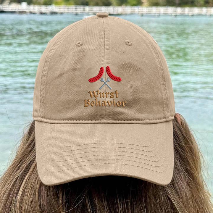 Vivtrek - Wholesale Baseball Cap - Men's - Wurst Behavior Dad Embroidered Hat Funny Oktoberfest Gift4