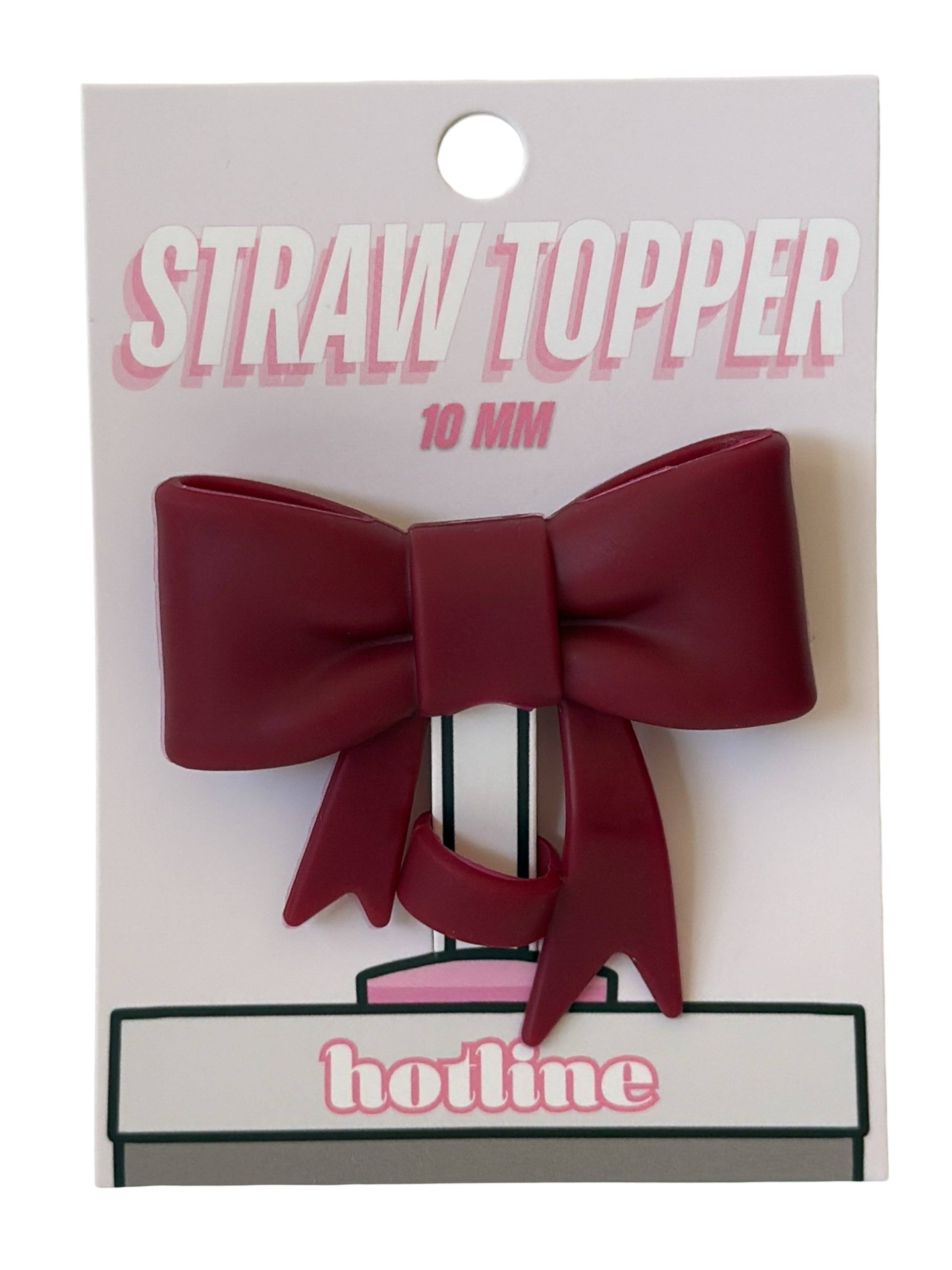 Shop Hotline - Wholesale Drink Topper - Large Bow Straw Toppers12