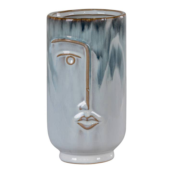 Vase avec visage. rond. Ø9,5x17 cm pour la vente par House Nordic
