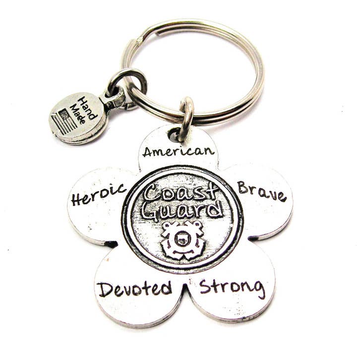 Chubby Chico Charms - Wholesale Keychain - Unisex - The Coast Guard Flower Key Chain