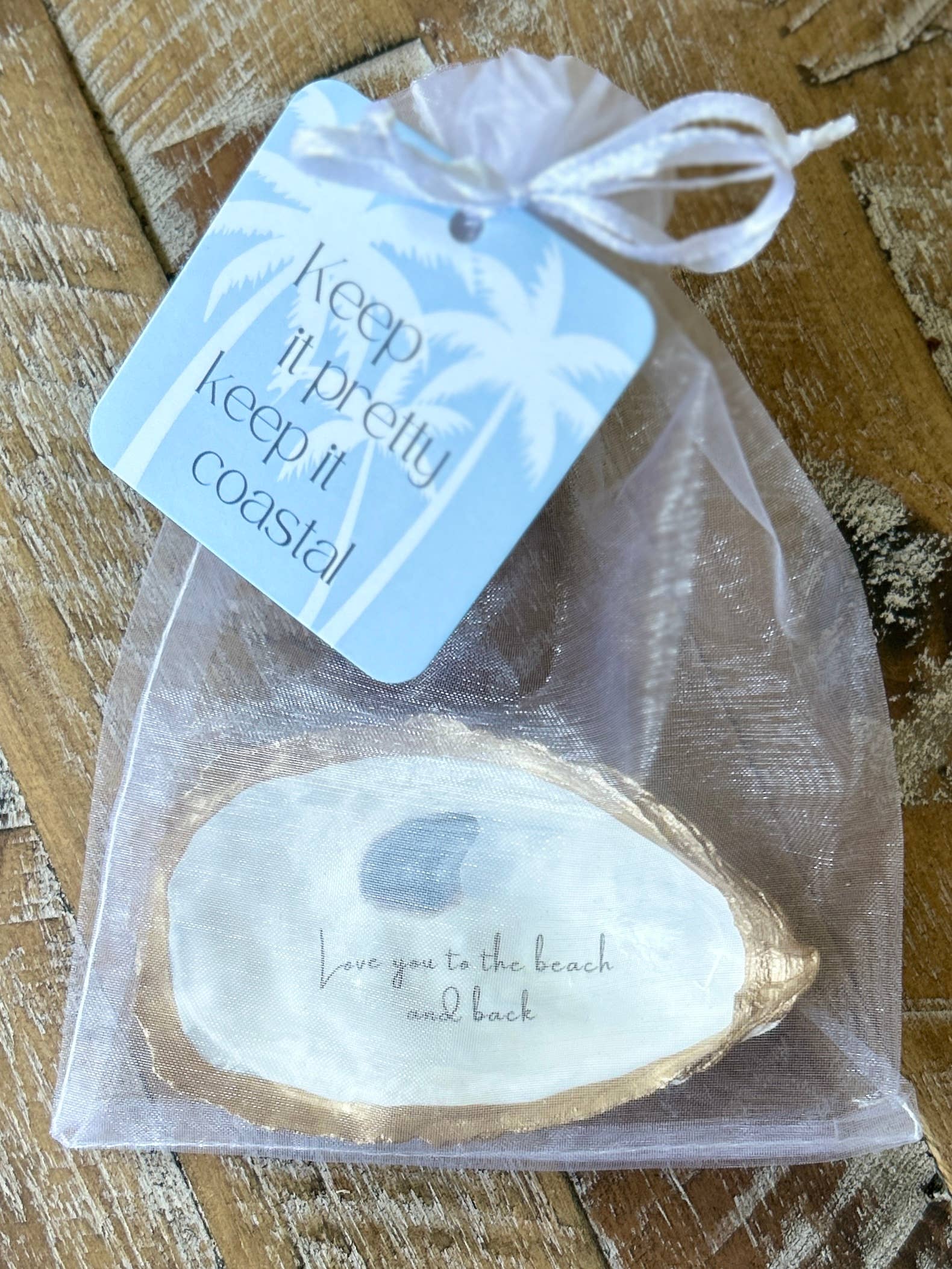 Coast and Cork - Wholesale Jewelry Dish - Love you to the beach and back - Oyster Trinket Dish1
