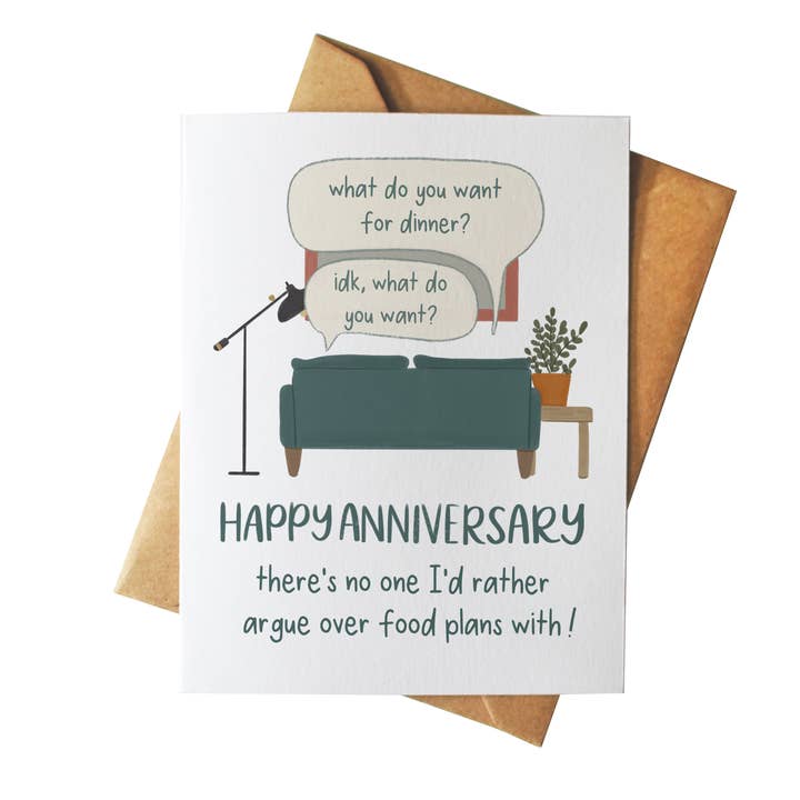 There's No One I'd Rather Argue Over Food Plans With! for wholesale by Mazapan Paper Co.