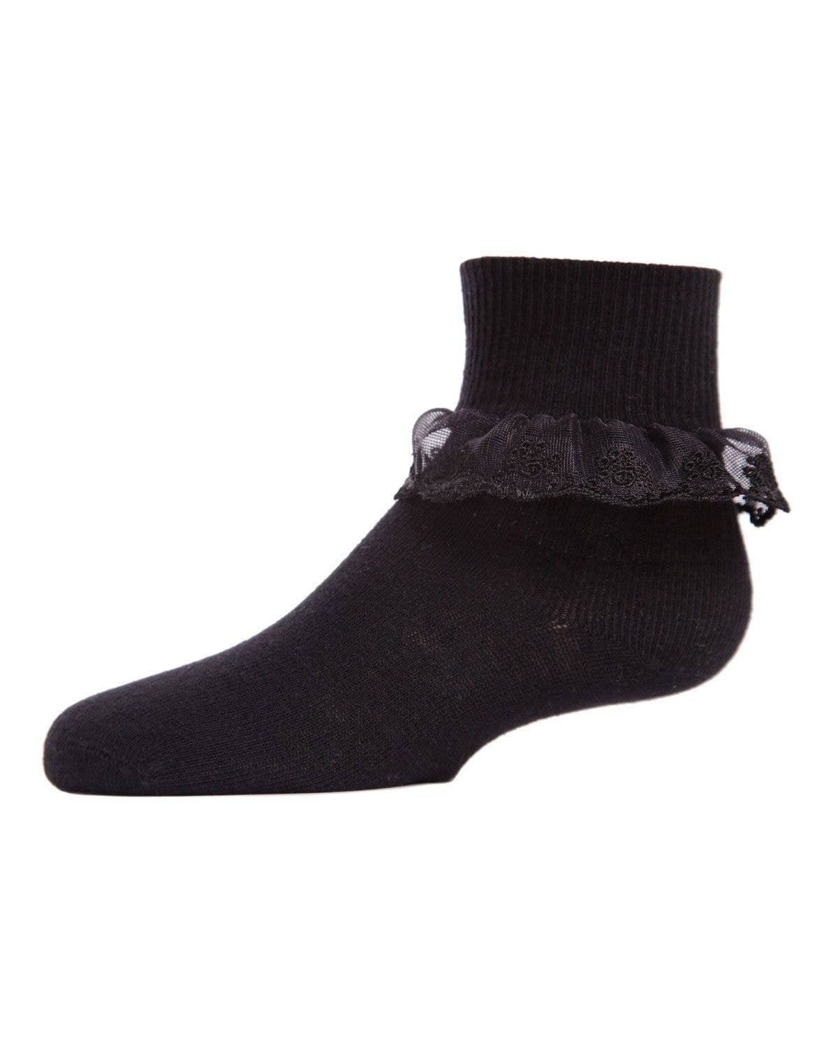 Infinity Classics International Inc. - Wholesale Socks - Kids - MeMoi Classic Lace Girls Ruffle Anklet Socks